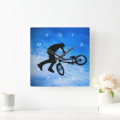 BMX Wall Clock Quadratische Wanduhr (Zuhause)
