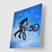 BMX Wall Clock Quadratische Wanduhr (Winkel)