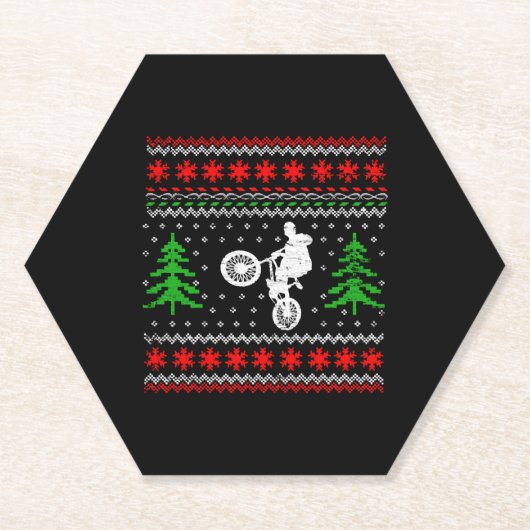 BMX Weihnachten Untersetzer (Vorderseite)