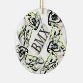 BMX Weihnachtsverzierung Keramik Ornament (Rechts)