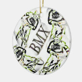 BMX Weihnachtsverzierung Keramik Ornament (Links)