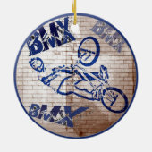 BMX Weihnachtsverzierung Keramikornament (Hinten)