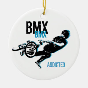 BMX Weihnachtsverzierung Keramikornament