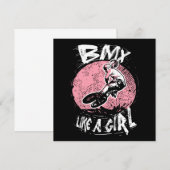 BMX wie ein Mädchen Einladung (Vorne/Hinten)