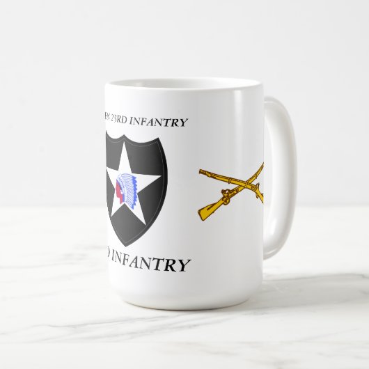 BN 23RD INFANTRY 2D INFANTRY DIVISION KAFFEETASSE (VorderseiteRechts)