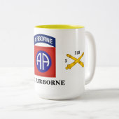 BN 3D (ABN) 319. Feld-Artillerie-Tasse Zweifarbige Tasse (VorderseiteRechts)