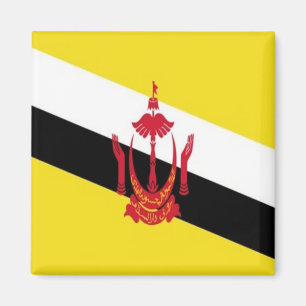 BN - Brunei - Flagge Magnet