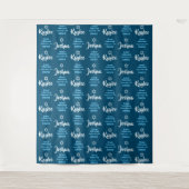 B'nai Mitzvah Step und Repeat Event Backdrop Wandteppich (Vorderseite)