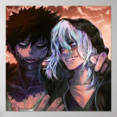 BNHA Fooling über Dabi x Shigaraki fluff Poster (Vorne)