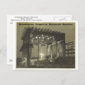 bnlreaktor3, Brookhaven Graphite Research Reactor Postkarte (Vorne/Hinten)