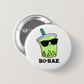 Bo-bae Funny Boba Tea Pun Button (Vorne & Hinten)