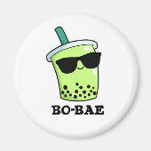 Bo-bae Funny Boba Tea Pun Magnet (Vorne)