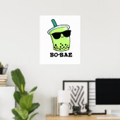 Bo-bae Funny Boba Tea Pun Poster (Heimbüro)