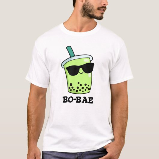 Bo-bae Funny Boba Tea Pun T-Shirt (Vorderseite)