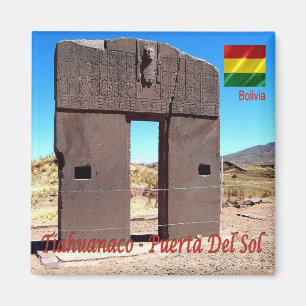 BO - Bolivien - Tiahuanaco - Sun Door Magnet