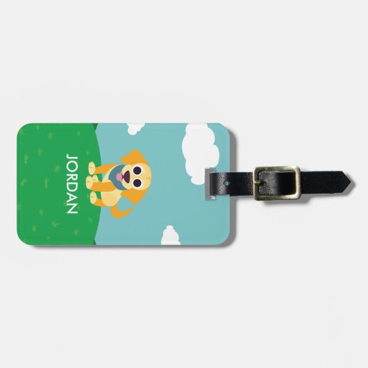 BO der Hund Gepäckanhänger (Vorderseite horizontal)