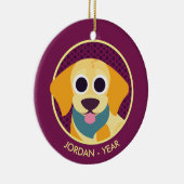 BO der Hund Keramik Ornament (Rechts)