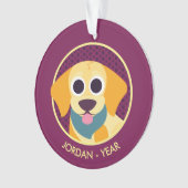 BO der Hund Ornament (Vorderseite)