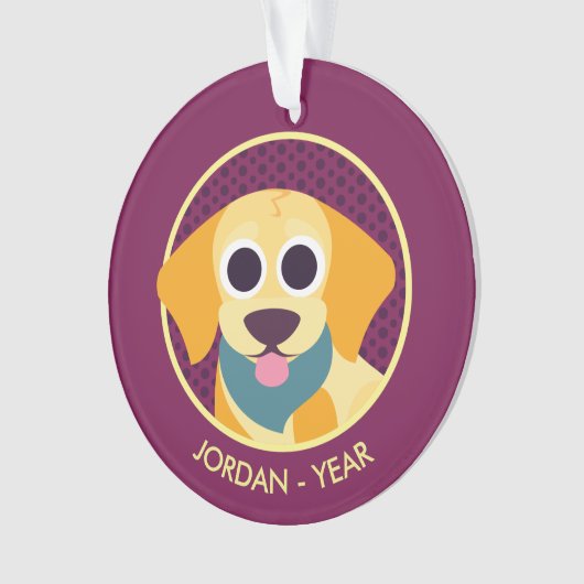 BO der Hund Ornament (Vorderseite)