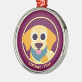 BO der Hund Ornament Aus Metall (Links)