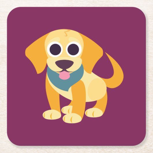 BO der Hund Rechteckiger Pappuntersetzer (Vorderseite)