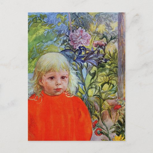 Bo in Pink Peonies Postkarte (Vorderseite)