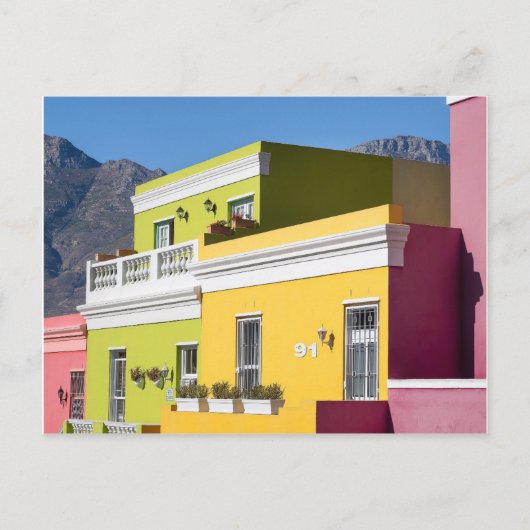 Bo-Kaap Houses Kapstadt Postkarte (Vorderseite)