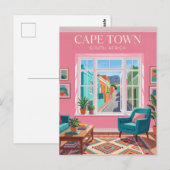 Bo-Kaap Innenraum Südafrika Postkarte (Vorne/Hinten)