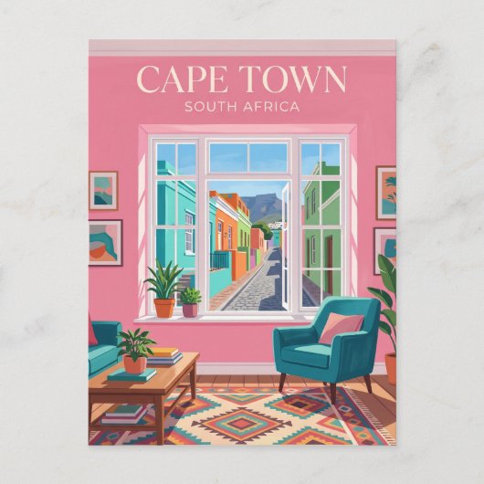 Bo-Kaap Innenraum Südafrika Postkarte (Vorderseite)