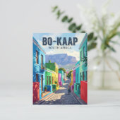 Bo-Kaap, Kapstadt Südafrika Postkarte (Stehend Vorderseite)