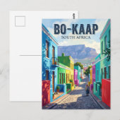 Bo-Kaap, Kapstadt Südafrika Postkarte (Vorne/Hinten)