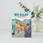 Bo-Kaap Südafrika Postkarte (Stehend Vorderseite)