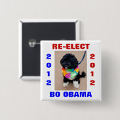 BO OBAMA 2012 BUTTON (Vorne & Hinten)