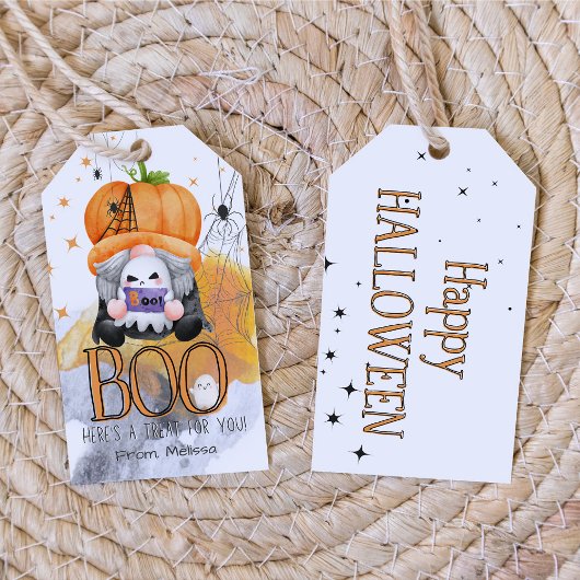 BO-Orangenknochen-halloween-Trick oder -Leckerbiss Geschenkanhänger