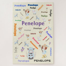 BO PEEP KINDERZIMMER RHYME Word Cloud Name Collage Puzzle