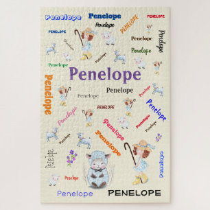 BO PEEP KINDERZIMMER RHYME Word Cloud Name Collage Puzzle