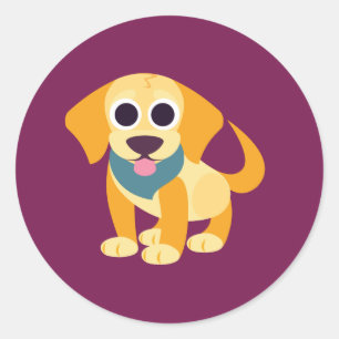 Bo the Dog Runder Aufkleber