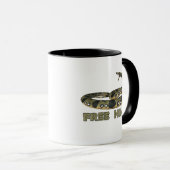 Boa Constrictor Free Hugs Tasse (VorderseiteRechts)