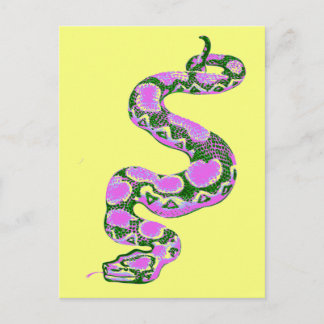 Boa Constrictor Pop Art Postkarte