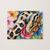 Boa Constrictor Schlangenfamilien-Porträt Puzzle (Horizontal)