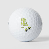 Boa, du siehst müde aus ... (grün) golfball (Vorderseite)