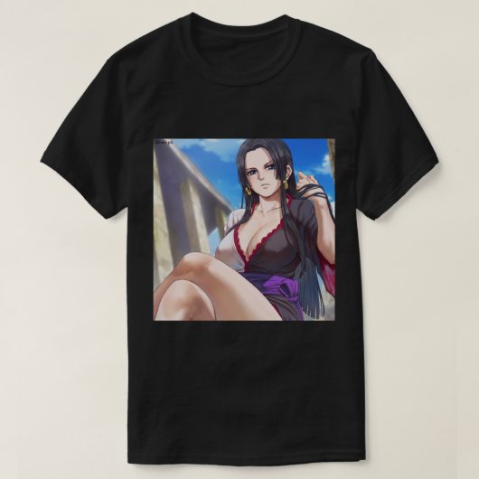 Boa Hancock One Piece Sticker T-Shirt (Design vorne)