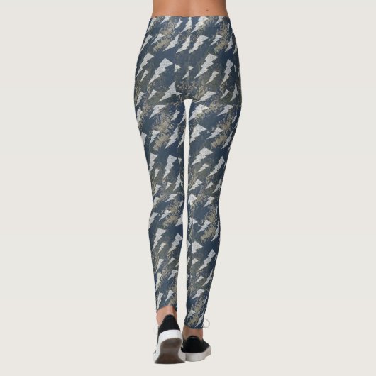 Boa Image Lightning Muster Legging Leggings (Rückseite)
