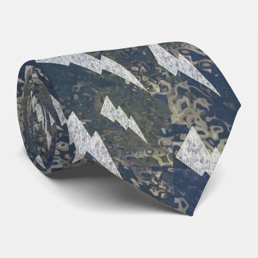 Boa Image Lightning Muster Neck Tie Krawatte (Gerollt)