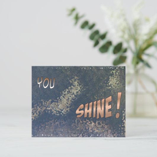 Boa Image Sparkling Postcard Postkarte (Stehend Vorderseite)