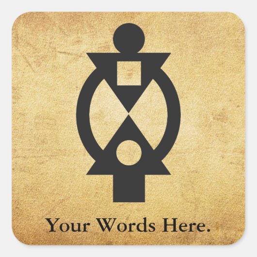 BOA ME NA ME MMO | Zusammenarbeit Quadratischer Aufkleber (Vorderseite)