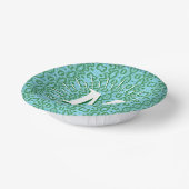 Boa Ripple in Green + Aqua Personalisiert Pappteller (Gewinkelt)
