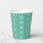 Boa Ripple in Grün + Aqua Personalisiert Pappbecher (Links)