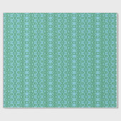 Boa Ripple in Grün und Türkis Geschenkpapier (Flach)