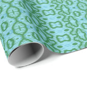 Boa Ripple in Grün und Türkis Geschenkpapier (Rolleneckpunkt)